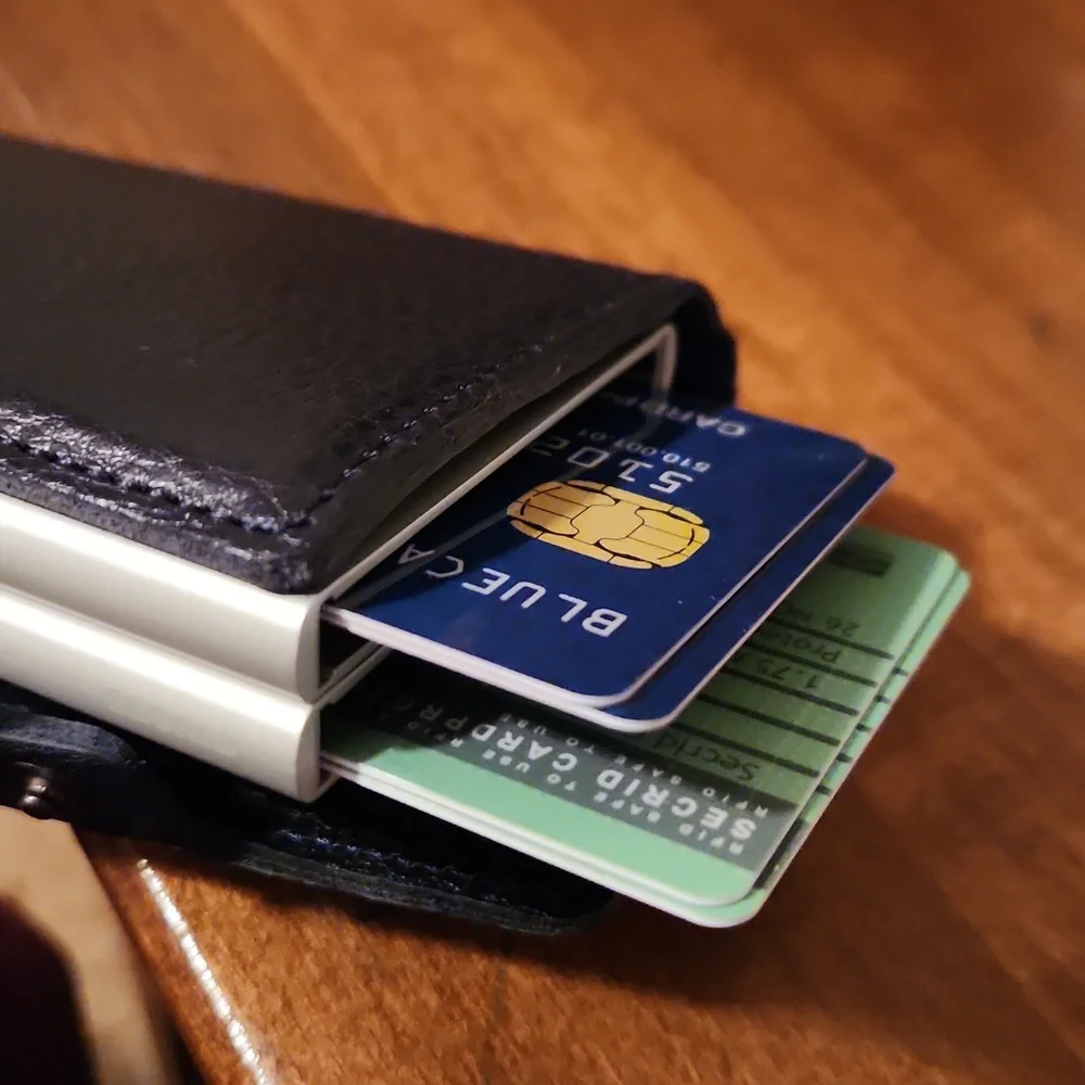 Secrid Black Leather Wallet - Picture 6 of 9